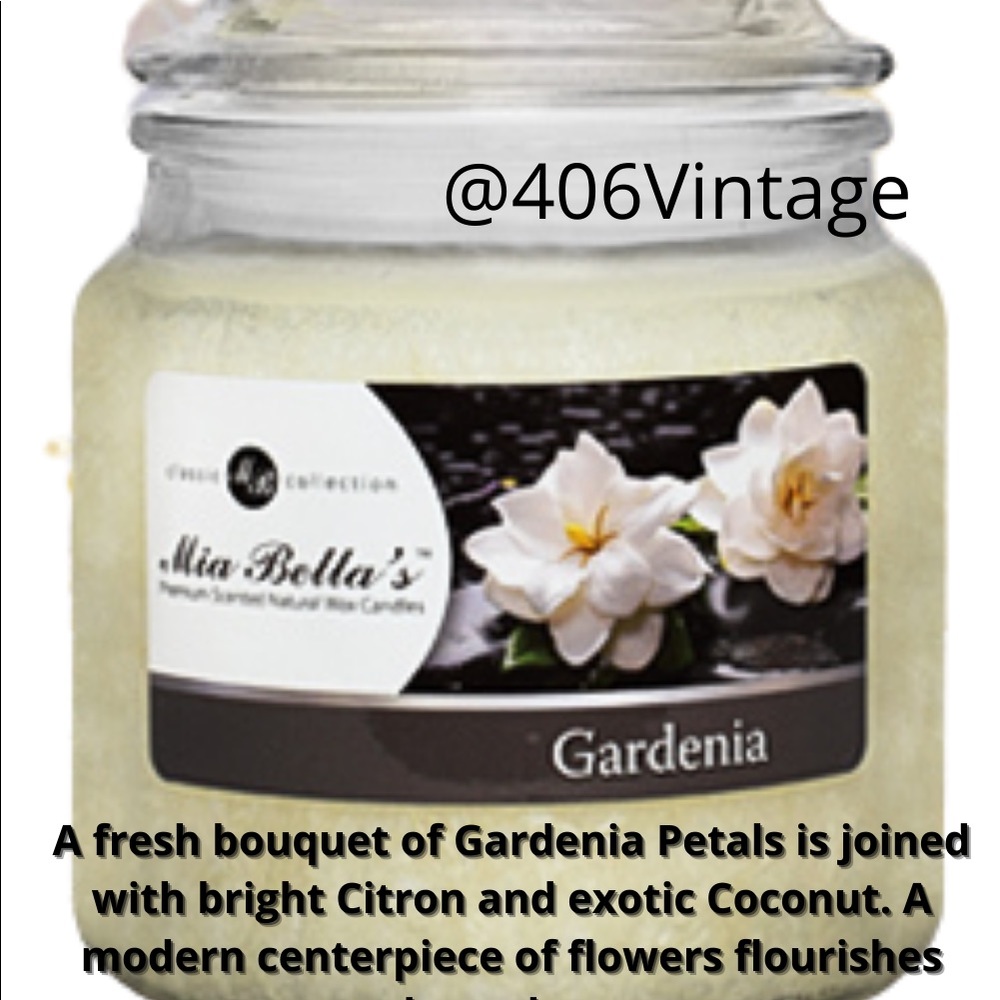 Gardenia Mia Bellas 16 oz Natural Palm Wax Candle